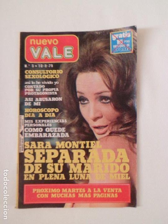 Coleccionismo de revistas y peri&oacute;dicos: Nuevo Vale n&ordm; 5, de Septiembre 1979. Sara Montiel. Formato peque&ntilde;o