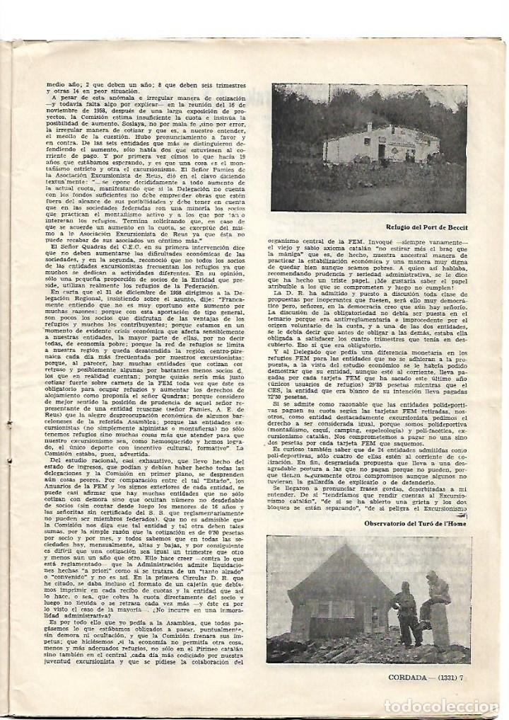 Collection Magazines and Newspapers: A&Ntilde;O 1960 REFUGIO PORT BESSEIT TURO DE L'HOME ESPELEOLOGIA AVENC DE LA VIOLA GARRAF PUIG PERIC