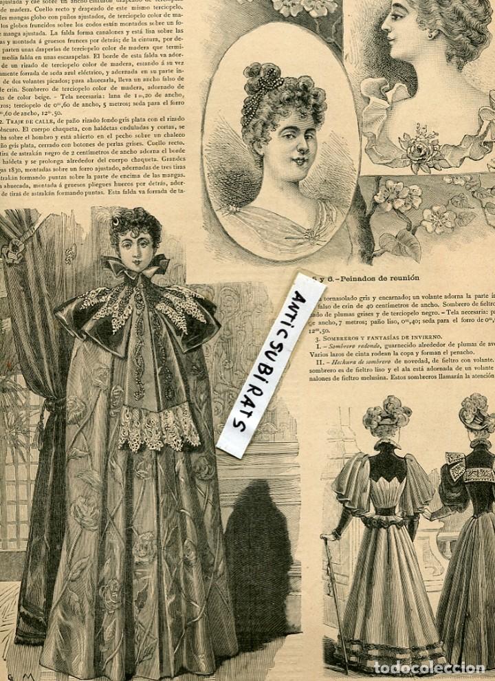 revista año 1894 vestidos antiguos trajes - Compra venta en todocoleccion