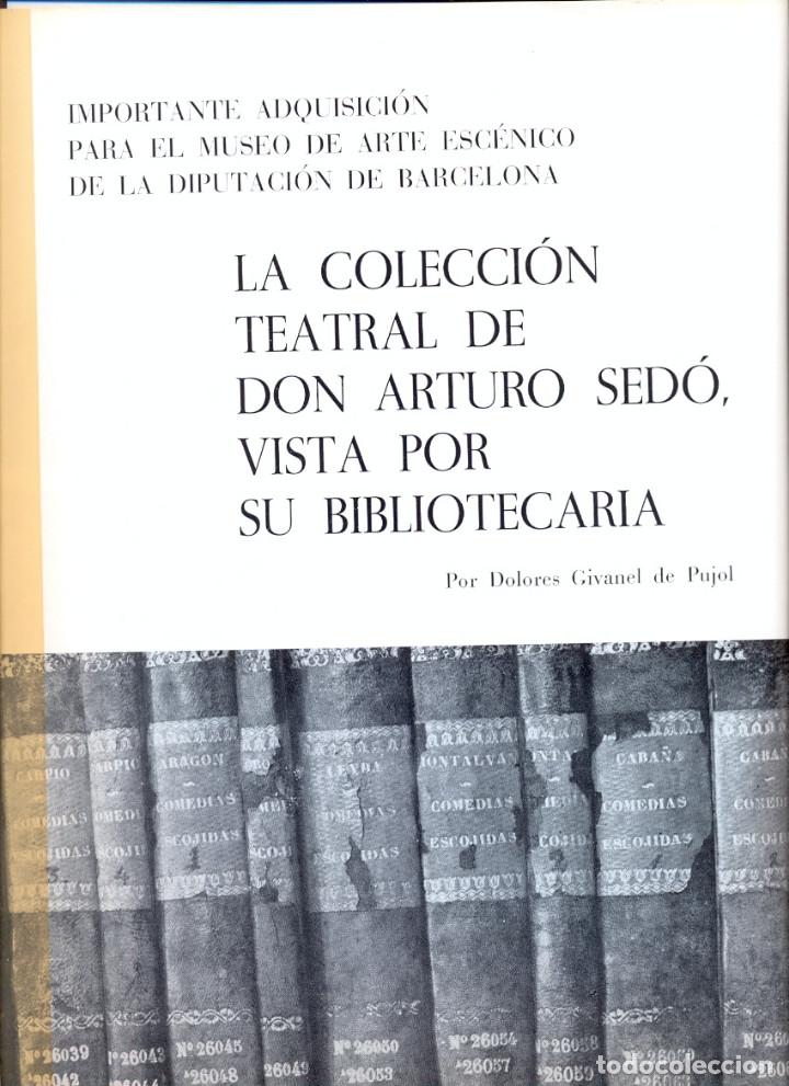 Colecionismo de Revistas e Jornais: A&Ntilde;O 1969 MUSEO ARTE ESCENICO COLECCION TEATRAL ARTURO SEDO SALA GUIMERA ACADEMIA FARO SAN CRISTOBAL