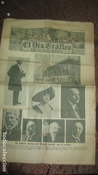Coleccionismo de revistas y peri&oacute;dicos: EL DIA GRAFICO. 21 JULIO 1914. MADAME CAILLAUX ANTE LA JUSTICIA.