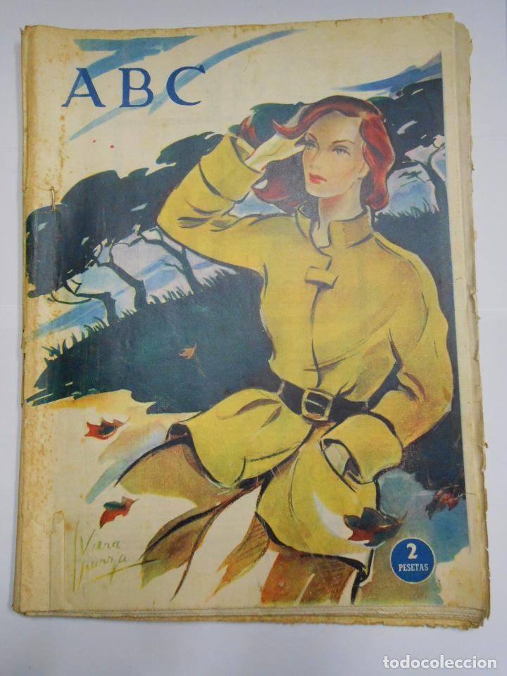 Coleccionismo de revistas y peri&oacute;dicos: PERIODICO ABC. 2 PESETAS. A&Ntilde;OS 50. TDKR24