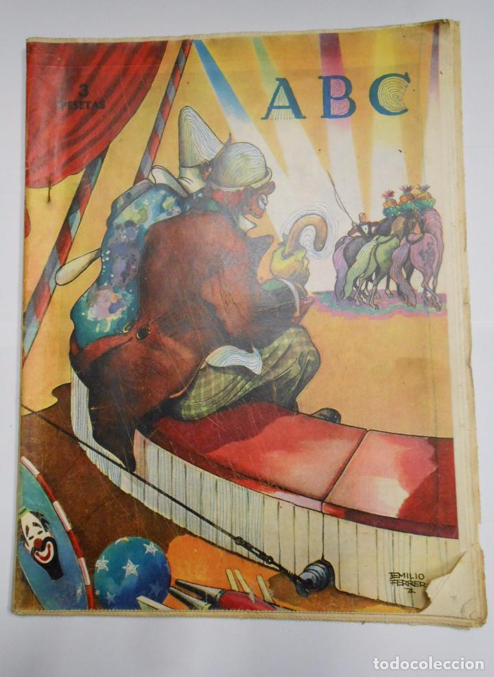 Coleccionismo de revistas y peri&oacute;dicos: PERIODICO ABC. 3 PESETAS. A&Ntilde;OS 50. TDKR24