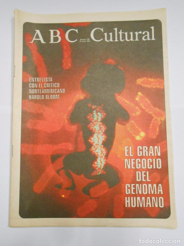 Coleccionismo de revistas y peri&oacute;dicos: ABC CULTURAL N&ordm; 189. 16 DE JUNIO DE 1995. ENTREVISTA CON HAROLD BLOOM. NEGOCIO GENOMA HUMANO. TDKR24