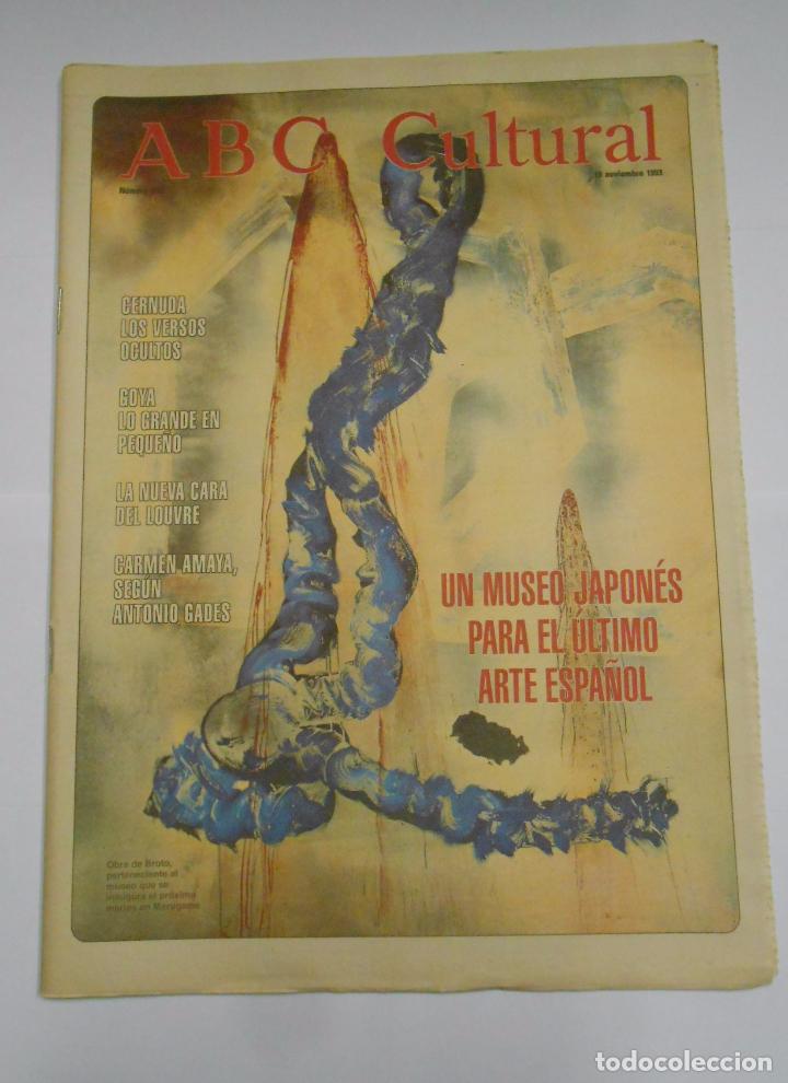 Coleccionismo de revistas y peri&oacute;dicos: ABC CULTURAL N&ordm; 107. 19 DE NOVIEMBRE DE 1993. UN MUSEO JAPONES PARA EL ULTIMO ARTE ESPA&Ntilde;OL. TDKR24