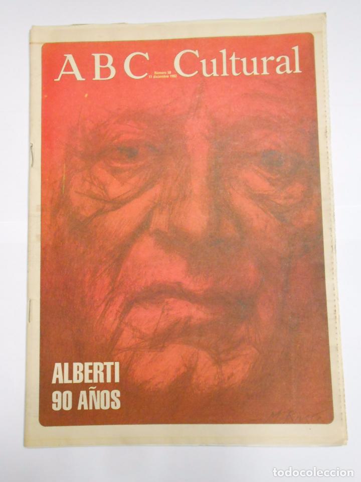 Coleccionismo de Revistas y Peri&oacute;dicos: ABC CULTURAL N&ordm; 58. 11 DE DICIEMBRE DE 1992. RAFAEL ALBERTI: 90 A&Ntilde;OS. TDKR24