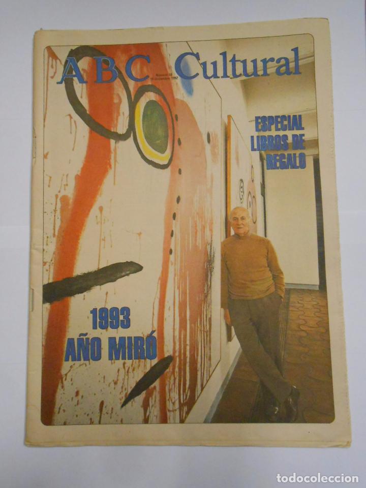 Coleccionismo de revistas y peri&oacute;dicos: ABC CULTURAL N&ordm; 59. 19 DE DICIEMBRE DE 1992. 1993 A&Ntilde;OS DE MIR&Oacute;.  TDKR24