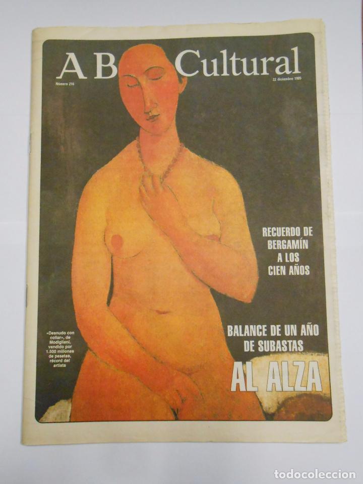 Coleccionismo de revistas y peri&oacute;dicos: ABC CULTURAL N&ordm; 216. 22 DE DICIEMBRE DE 1995. RECUERDO DE BERGAMIN A LOS CIEN A&Ntilde;OS. TDKR24