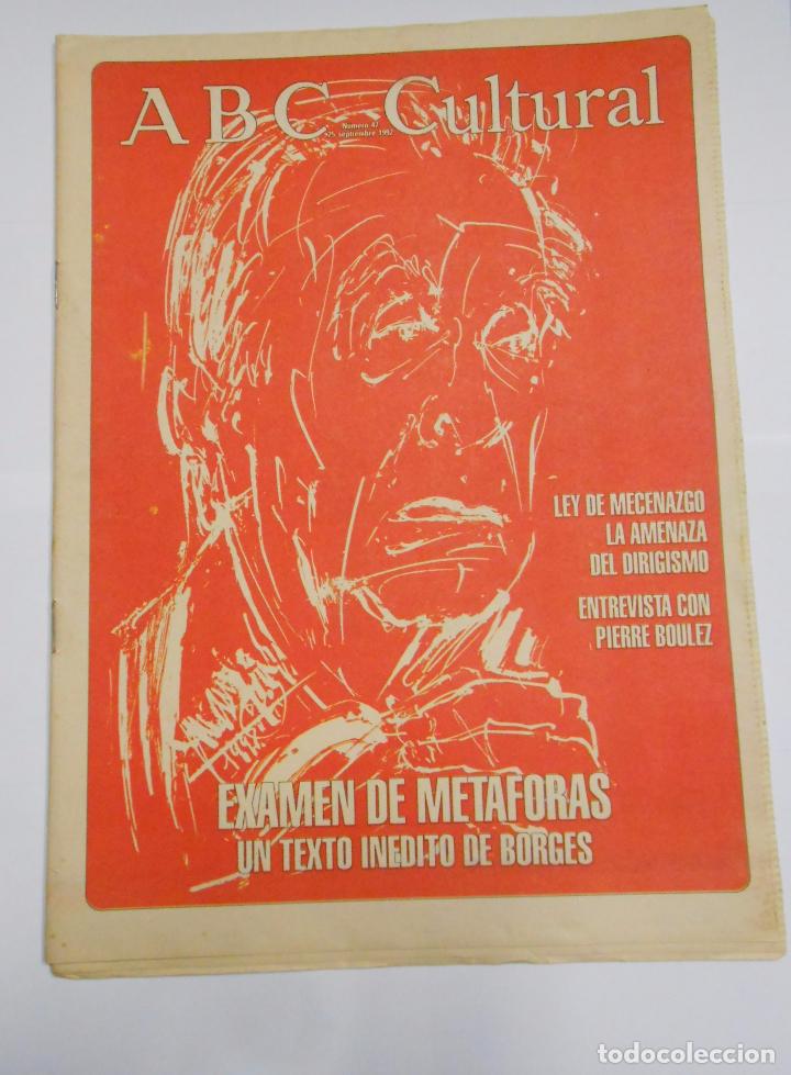 Coleccionismo de revistas y peri&oacute;dicos: ABC CULTURAL N&ordm; 47. 25 DE SEPTIEMBRE DE 1992. EXAMEN DE METAFORAS. UN TEXTO INEDITO DE BORGES TDKR24