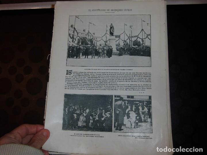 Coleccionismo de Revistas y Peri&oacute;dicos: FRANCIA EL CENTENARIO DE ALEJANDRO DUMAS.HOJA DE REVISTA BLANCO Y NEGRO 1902