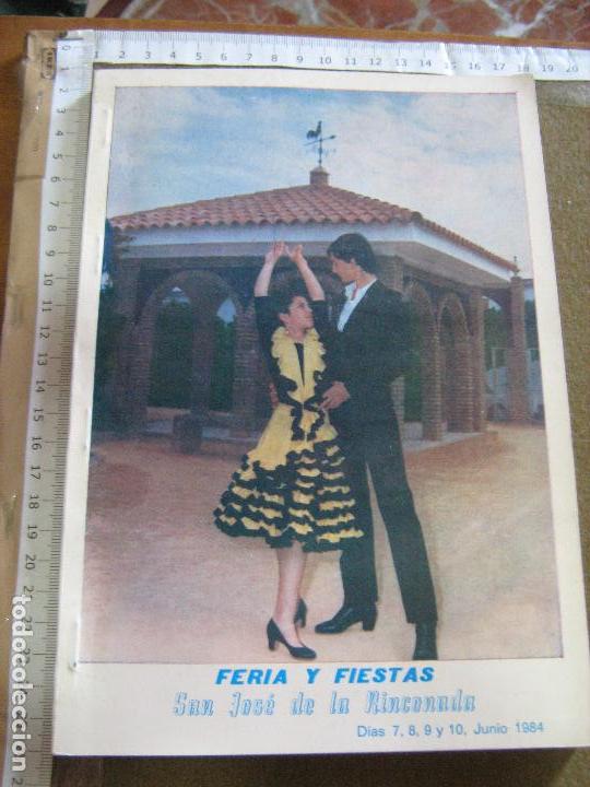 Coleccionismo de Revistas y Peri&oacute;dicos: REVISTA O PROGRAMA DE LA FERIA Y FIESTAS DE SAN JOSE DE LA RICONADA DEL A&Ntilde;O 1984