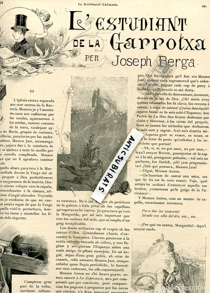 Collection Magazines and Newspapers: REVISTA 1890 L' ESTUDIANT DE LA GARROTXA JOSEPH BERGA POESIA CERTAMEN DE PALAMOS RENAIXEN&Ccedil;A AGUILO