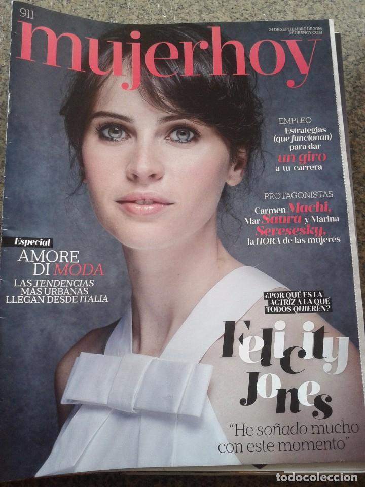 Coleccionismo de Revistas y Peri&oacute;dicos: MUJER HOY -- 911 -- PORTADA : FELICITY JONES -- ESPECIAL AMORE DI MODA --
