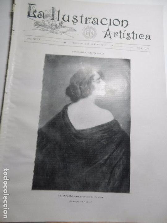 Collection Magazines and Newspapers: REVISTA LA ILUSTRACION ARTISTICA A&Ntilde;O XXXV BARCELONA 3 DE ABRIL DE 1916 N&Uacute;M. 1788.