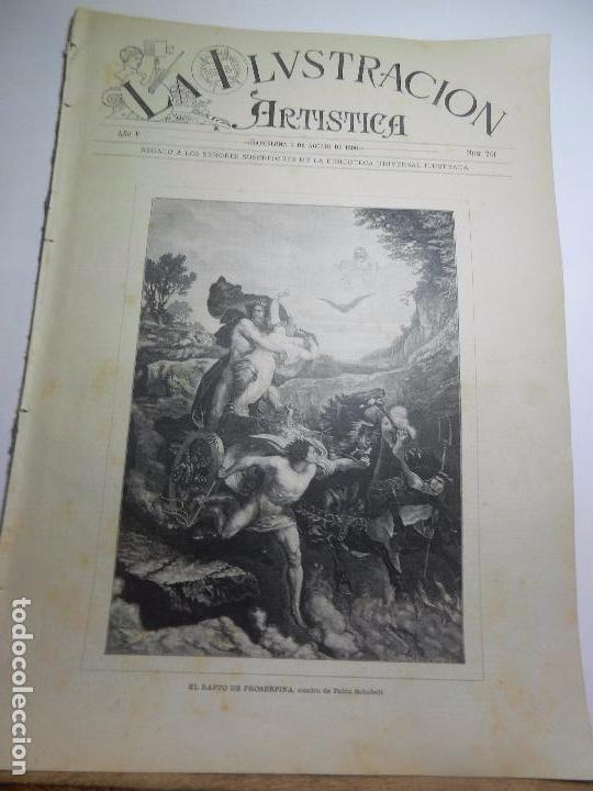 Collection Magazines and Newspapers: REVISTA LA ILUSTRACION ARTISTICA A&Ntilde;O V BARCELONA 9 DE AGOSTO DE 1886 N&Uacute;M. 241.