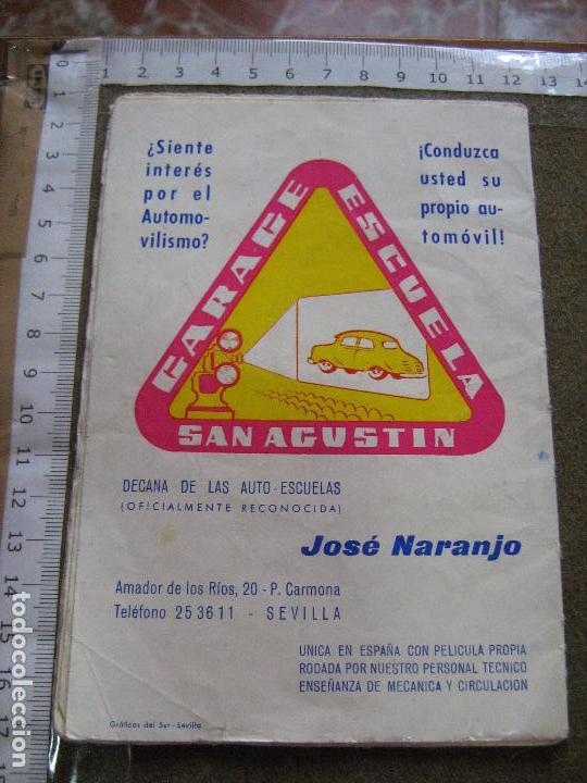 Coleccionismo de Revistas y Peri&oacute;dicos: SEVILLA - FOLLETO LIBRO DE TES DE GARAGE ESCUELA SAN AGUSTIN - VER FOTOS - A&Ntilde;OS 60