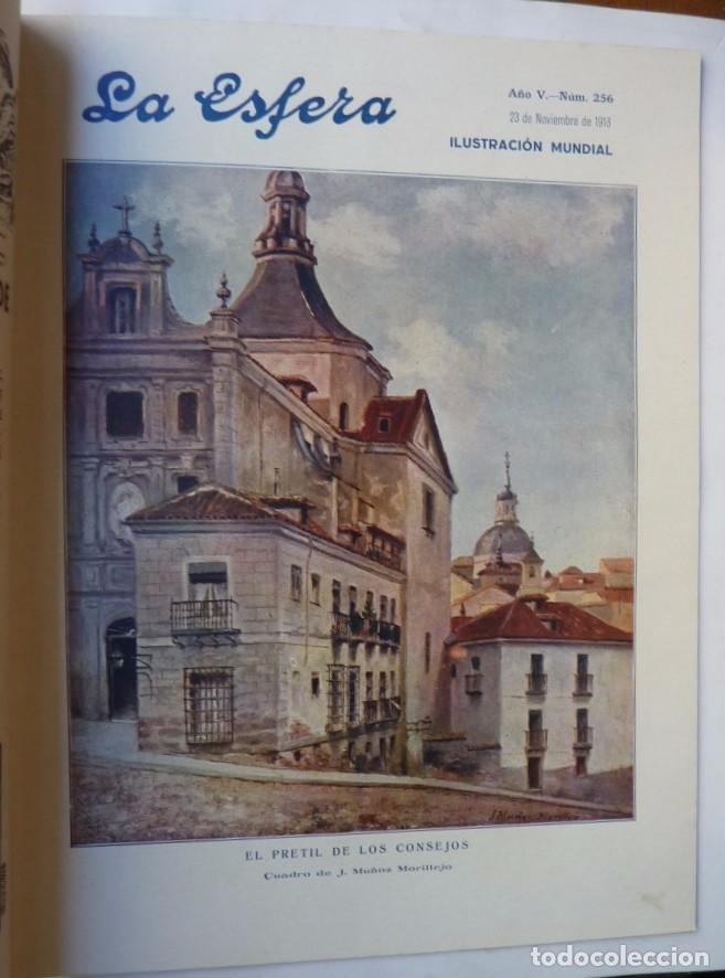 Sammeln von Zeitschriften und Zeitungen: LA ESFERA. A&Ntilde;O V. N&ordm; 256. 23 NOVIEMBRE 1918. PORTADAS ESQUIVEL Y EL PRETIL DE LOS CONEJOS (MADRID)