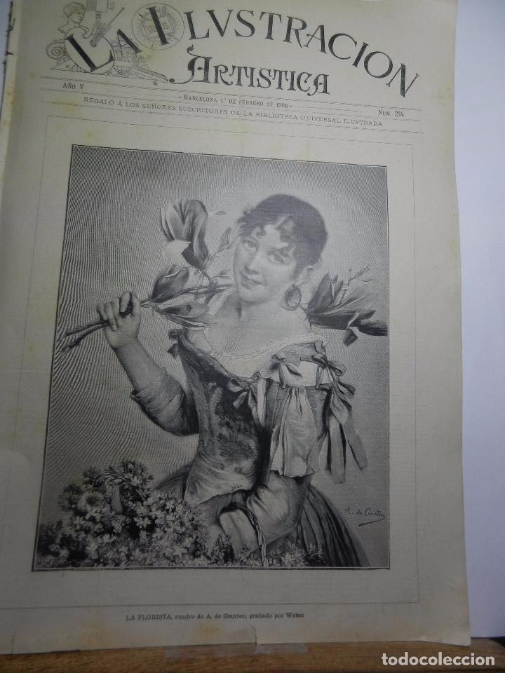 Collezionismo di Riviste e Giornali: REVISTA LA ILUSTRACION ARTISTICA A&Ntilde;O V BARCELONA 1 DE FEBRERO DE 1886 N&Uacute;M. 214.