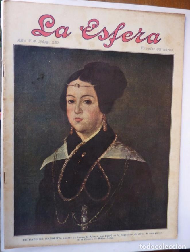 Sammeln von Zeitschriften und Zeitungen: LA ESFERA. A&Ntilde;O V. N&ordm; 257. 30 NOVIEMBRE 1918. PORTADAS RETRATO DE MANOLITA Y RETRATO DE MI HIJO