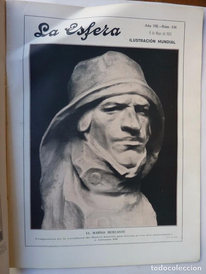 Collection Magazines and Newspapers: LA ESFERA. A&Ntilde;O VII. N&ordm; 331. 8 DE MAYO 1920.PORTADAS LA COSTURA Y EL MARINO MERCANTE