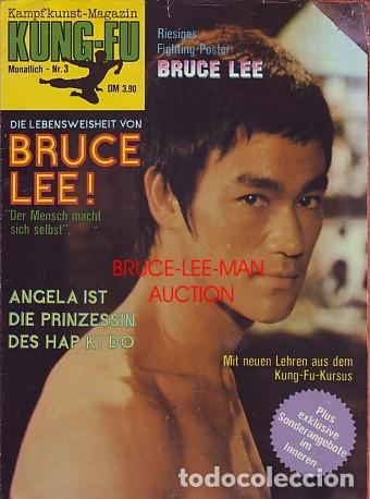 Coleccionismo de Revistas y Peri&oacute;dicos: BLPM-050 BRUCE LEE KAMPFKUNST MAGAZIN -KUNG FU MONATLICH N&ordm; 3- 1970&acute;s REVISTA ALEMANA CON POSTER