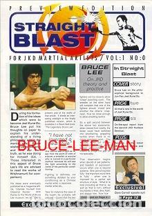 Coleccionismo de Revistas y Peri&oacute;dicos: BLM-139 BRUCE LEE 1998 ENGLISH MAGAZINE -STRAIGHT BLAST- VOL. 1 N&ordm; 0. -ENTER- COVER.