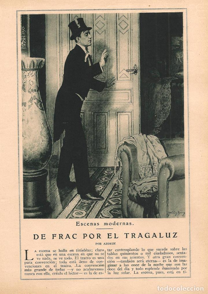 Coleccionismo de Revistas y Peri&oacute;dicos: De frac por el tragaluz / por Azor&iacute;n ; ilustraciones M&eacute;ndez Bringa - 1925