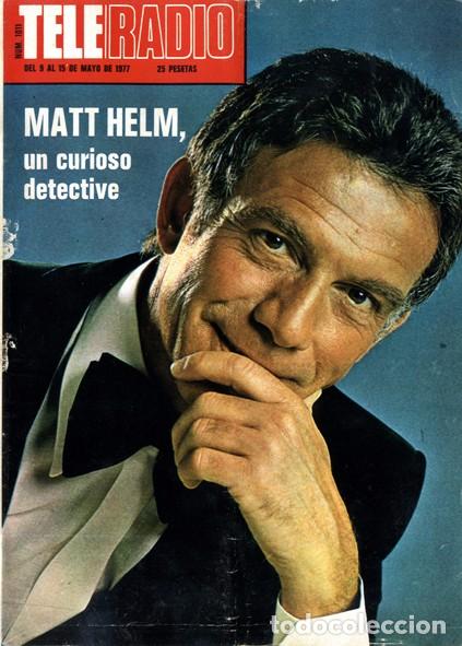 Coleccionismo de Revistas y Peri&oacute;dicos: Revista Tele Radio n. 1011. 09/05/1977. Matt Helm, un curioso detective.