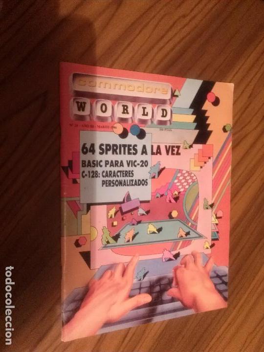 Coleccionismo de revistas y peri&oacute;dicos: COMMODORE WORLD 24. GRAPA. BUEN ESTADO. MARZO DE 1986. INFORM&Aacute;TICA VINTAGE. caj. 95