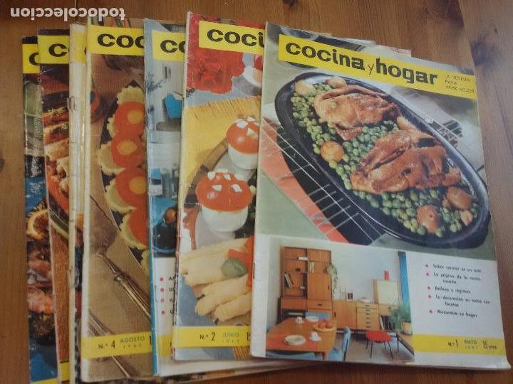 Collectionnisme de Revues et Journaux: 7 REVISTA COCINA Y HOGAR. N&ordm; 1 - 2 - 3 - 4- 6 - 21 - 23 CON FOTOS A COLOR. A&Ntilde;O 1963 - 65