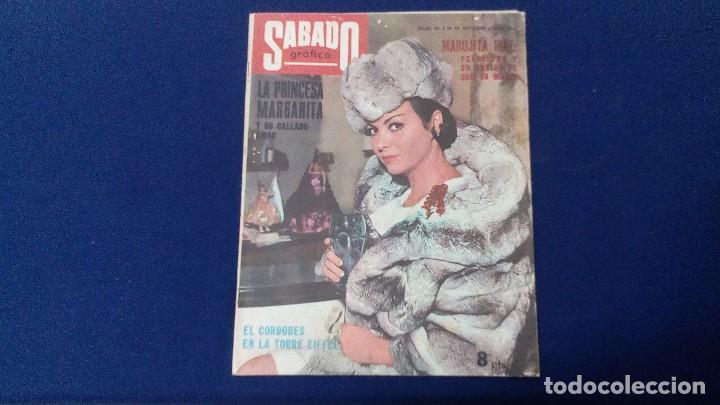 Collezionismo di Riviste e Giornali: REVISTA SABADO GRAFICO - MARUJITA DIAZ FELICIDAD Y UN ABRIGO DE CASI UN MILLON- N&ordm; 421 A&Ntilde;O 1964