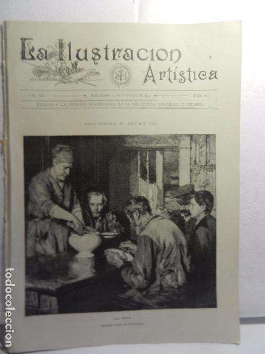 Collezionismo di Riviste e Giornali: REVISTA LA ILUSTRACION ARTISTICA A&Ntilde;O XII BARCELONA 23 DE OCTUBRE DE 1893 N&Uacute;M. 617.