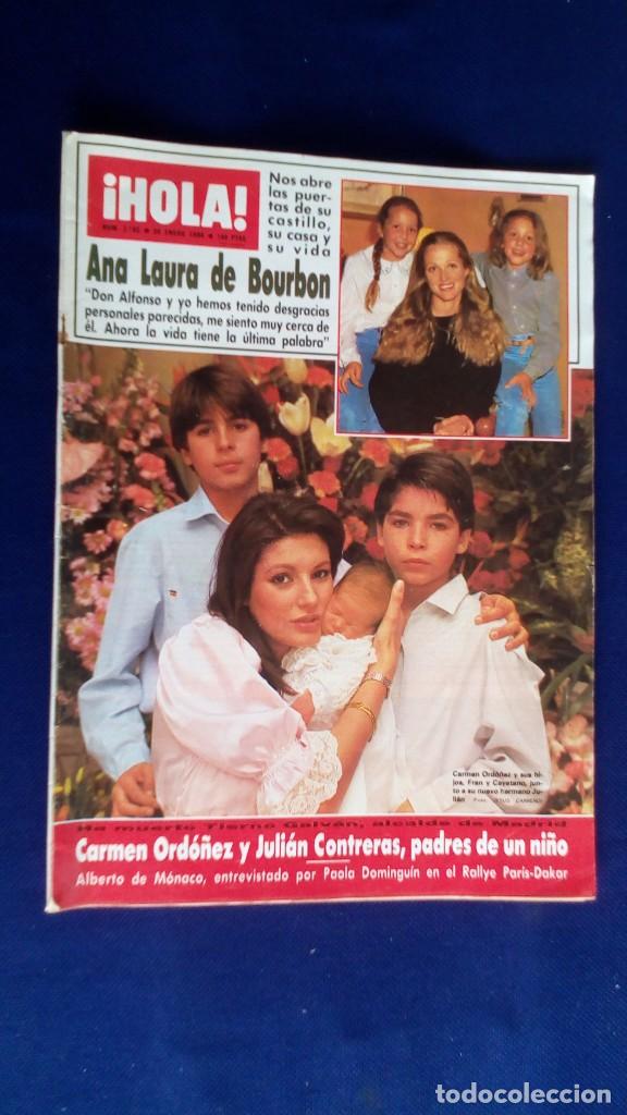 Collection Magazines and Newspapers: REVISTA HOLA - CARMEN ORD&Oacute;&Ntilde;EZ Y JULI&Aacute;N CONTRERAS, PADRES DE UN NI&Ntilde;O - N&ordm; 2182 A&Ntilde;O 1986 / ESTADO ACEP