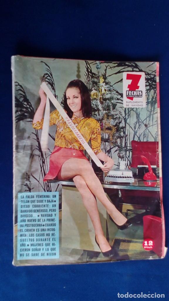 Collezionismo di Riviste e Giornali: PERIODICO 7 FECHAS SUPLEMENTO DE NAVIDAD - ADIOS AL A&Ntilde;O BISIESTO, A&Ntilde;O 1968 / ESTADO ACEPTABLE