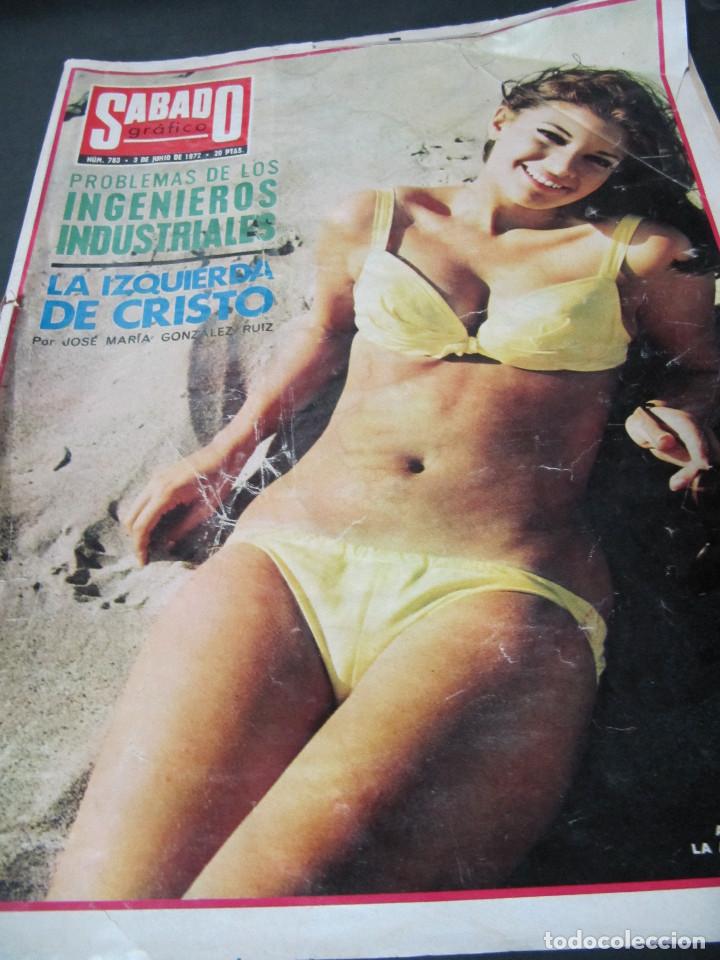 Coleccionismo de Revistas y Peri&oacute;dicos: REVISTA SABADO GRAFICO JUNIO 1972 ENTREVISTA ANTONIO GALA