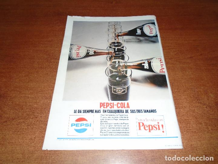 Coleccionismo de revistas y peri&oacute;dicos: RECORTE DE PRENSA 1967: PUBLICIDAD PEPSI-COLA