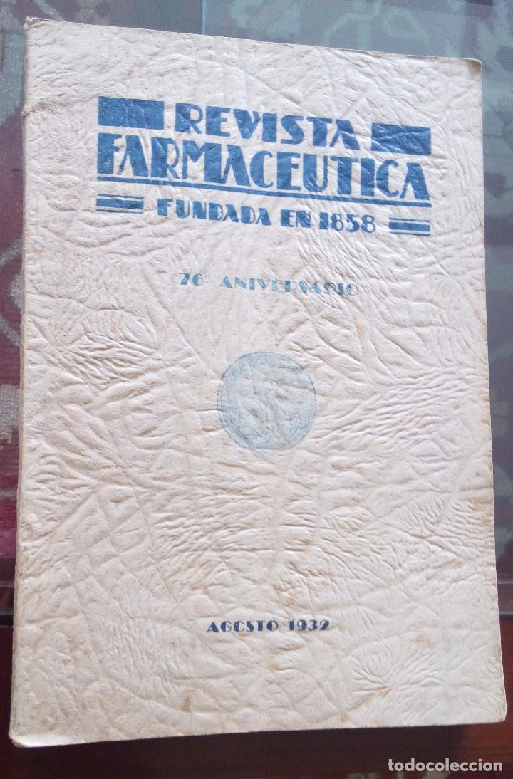 Collection Magazines and Newspapers: REVISTA FARMAC&Eacute;UTICA - BUENOS AIRES.- A&Ntilde;O 1932