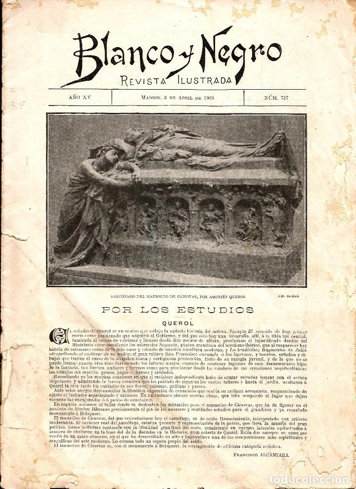Collection Magazines and Newspapers: REVISTA BLANCO Y NEGRO DE 1905 N&ordm; 727