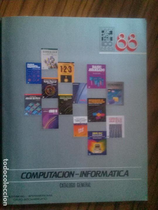 Coleccionismo de Revistas y Peri&oacute;dicos: MCGRAW-HILL CAT&Aacute;LOGO 88. COMPUTACI&Oacute;N-INFORMATICA. VINTAGE. 96 PAGINAS. DIFICIL. E1 6
