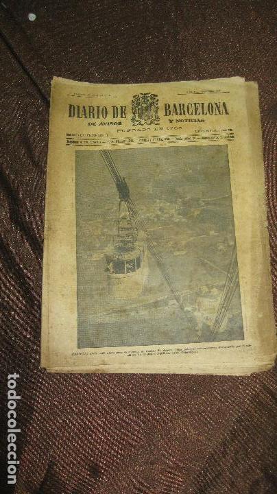 Collectionnisme de Revues et Journaux: DIARIO DE BARCELONA. 27 AGOSTO 1932. INDULTO DE SANJURJO.