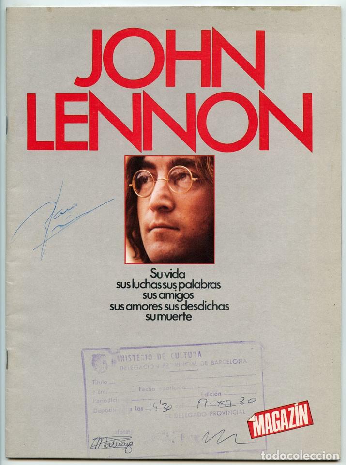 Coleccionismo de Revistas y Peri&oacute;dicos: MAGAZIN - 1980 - JOHN LENNON (BEATLES)