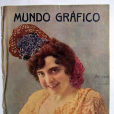 Coleccionismo de Revistas y Periódicos: RECORTE PORTADA MUNDO GRAFICO 1915 FOTO ALFONSO. (SOLO PORTADA)