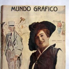 Coleccionismo de Revistas y Periódicos: RECORTE PORTADA MUNDO GRAFICO 1915 (SOLO PORTADA) ARACELI SANCHEZ IMAZ