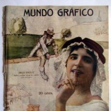 Coleccionismo de Revistas y Periódicos: RECORTE PORTADA MUNDO GRAFICO 1915 (SOLO PORTADA) AMALIA GONZALEZ