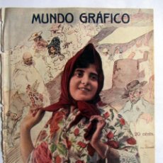 Coleccionismo de Revistas y Periódicos: RECORTE PORTADA MUNDO GRAFICO 1915 (SOLO PORTADA) FOTO ALFONSO