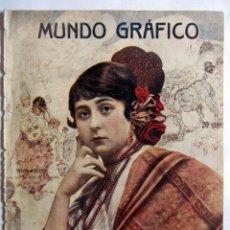 Coleccionismo de Revistas y Periódicos: RECORTE PORTADA MUNDO GRAFICO 1915 (SOLO PORTADA) PILAR ESCUER
