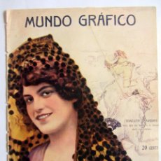 Coleccionismo de Revistas y Periódicos: RECORTE PORTADA MUNDO GRAFICO 1915 (SOLO PORTADA) TERESITA SAAVEDRA