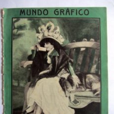 Coleccionismo de Revistas y Periódicos: RECORTE PORTADA MUNDO GRAFICO 1915 (SOLO PORTADA)