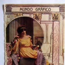 Coleccionismo de Revistas y Periódicos: RECORTE PORTADA MUNDO GRAFICO 1915 (SOLO PORTADA) HORTENSIA GELABERT