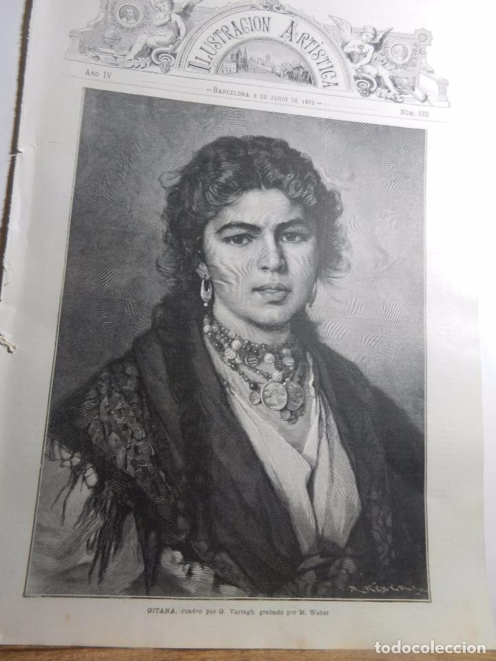 Collection Magazines and Newspapers: REVISTA LA ILUSTRACION ARTISTICA A&Ntilde;O IV BARCELONA 8 DE JUNIO DE 1885 N&Uacute;M. 180.